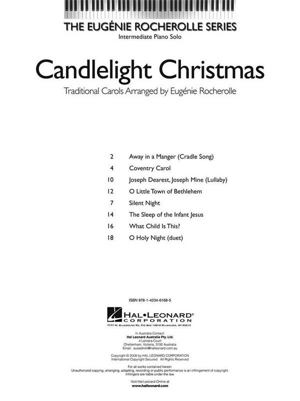 Candlelight Christmas (+CD)&nbsp;&nbsp;for intermediate piano&nbsp;&nbsp;