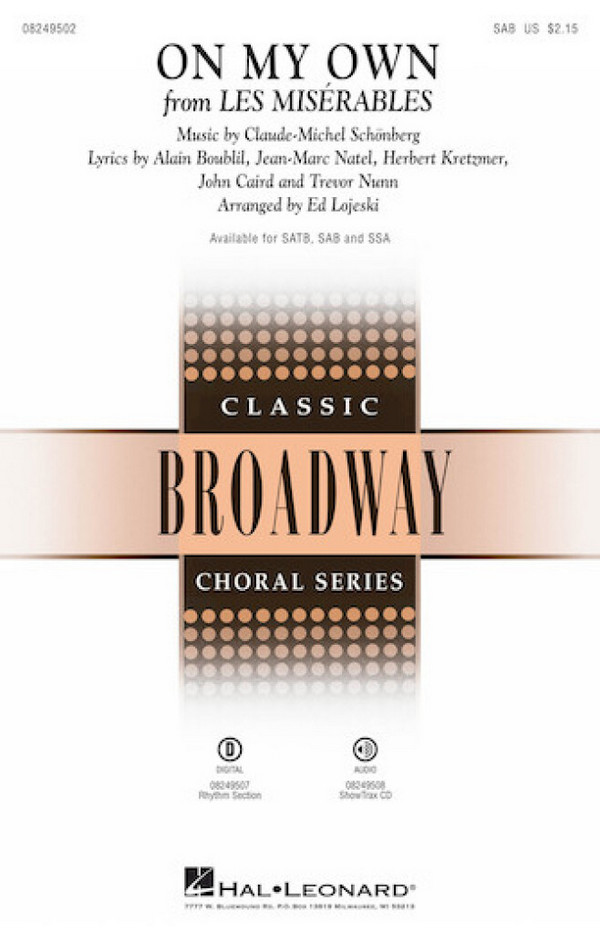 Alain Boublil_Claude-Michel Schönberg_Herbert Kretzmer_Jean-Marc Natel&nbsp;&nbsp;SAB&nbsp;&nbsp;Chorpartitur