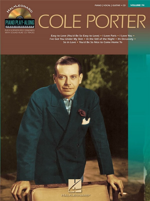 Cole Porter (+CD): piano playalong vol.74  songbook piano/vocal/guitar  