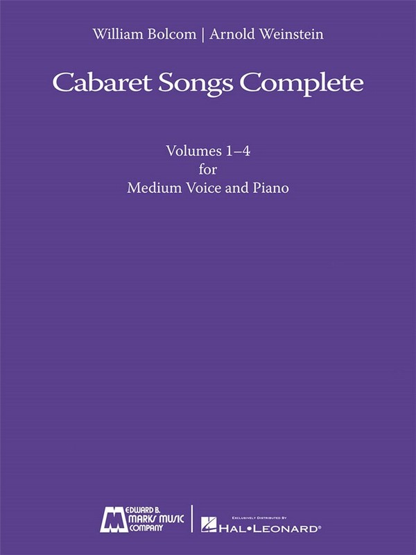 Cabaret Songs Complete vols.1-4  for medium voice and piano  