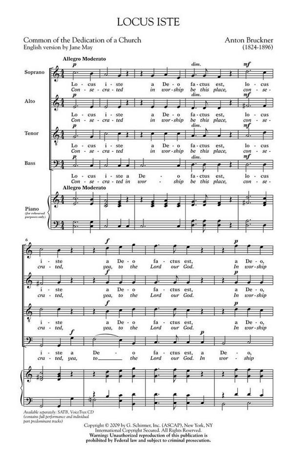 Anton Bruckner, Locus Iste  Chor  CD