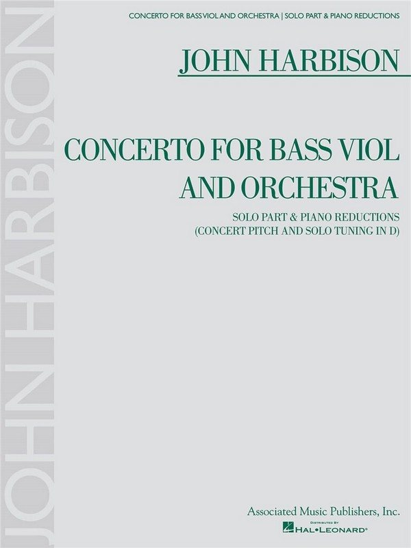John Harbison, Concerto  Double Bass and Piano  Buch