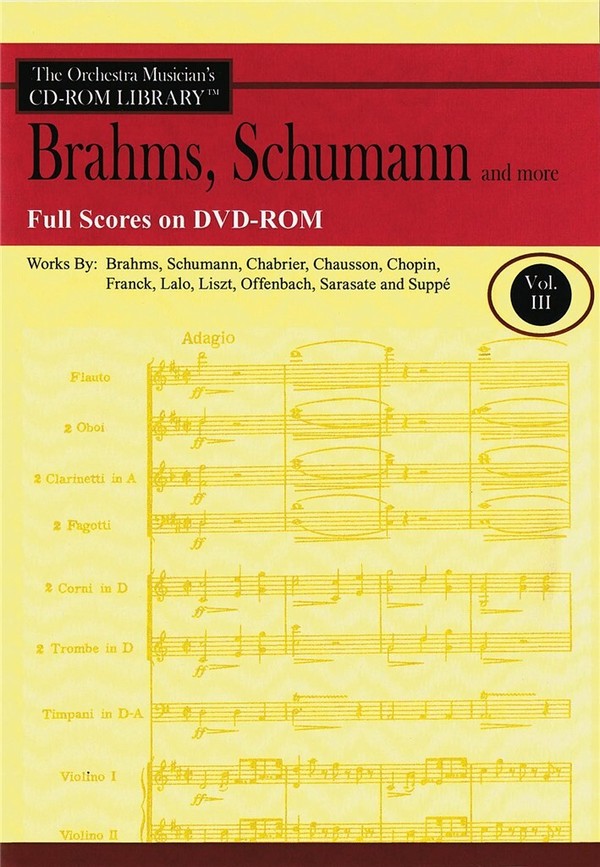 Brahms, Schumann & More - Volume 3  Orchestra  DVD-ROM