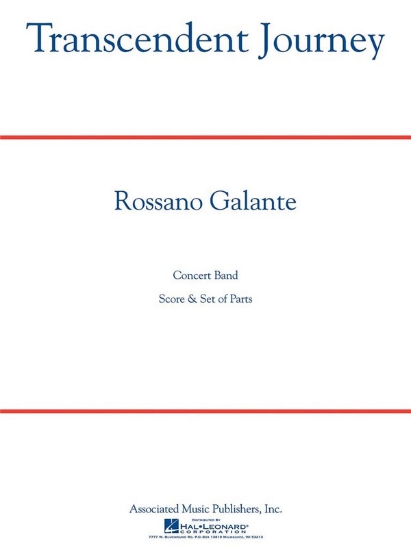 Rossano Galante, Transcendent Journey&nbsp;&nbsp;Concert Band/Harmonie&nbsp;&nbsp;Partitur + Stimmen