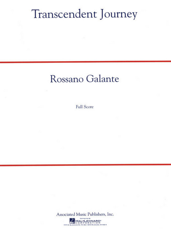 Rossano Galante, Transcendent Journey&nbsp;&nbsp;Concert Band/Harmonie&nbsp;&nbsp;Partitur