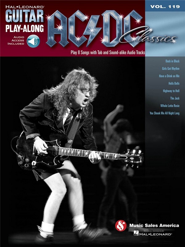 AC/DC (+Online Audio): Guitar Playalong vol.119&nbsp;&nbsp;songbook vocal/guitar/tab&nbsp;&nbsp;