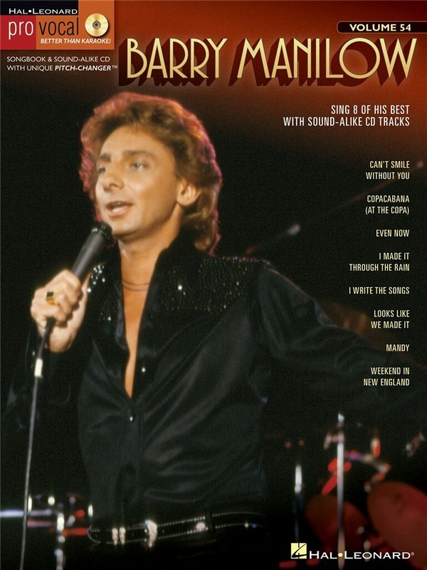 Barry Manilow (+CD)  songbook piano/vocal/guitar  
