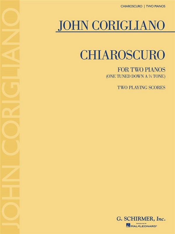John Corigliano, Chiaroscuro&nbsp;&nbsp;2 Pianos&nbsp;&nbsp;Buch