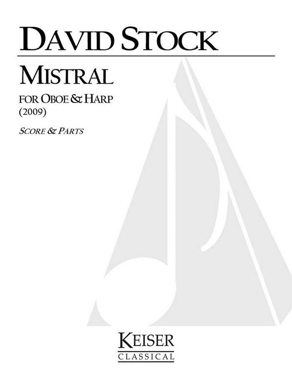 David Stock, Mistral for Oboe and Harp&nbsp;&nbsp;Oboe&nbsp;&nbsp;Buch