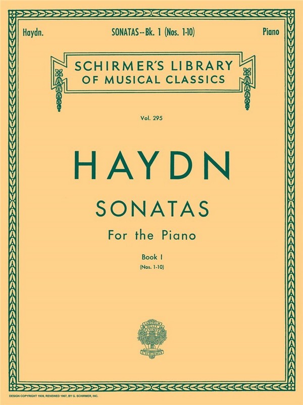Franz Joseph Haydn, Twenty Piano Sonatas Book 1&nbsp;&nbsp;Klavier&nbsp;&nbsp;Buch