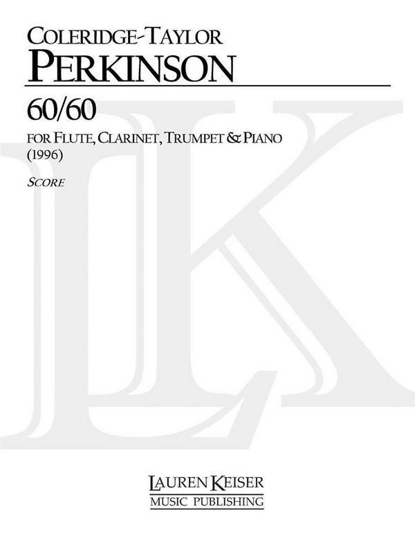 Coleridge-Taylor Perkinson, 6-jun&nbsp;&nbsp;Flute, Clarinet, Trumpet, and Piano Score and Parts&nbsp;&nbsp;Partitur + Stimmen