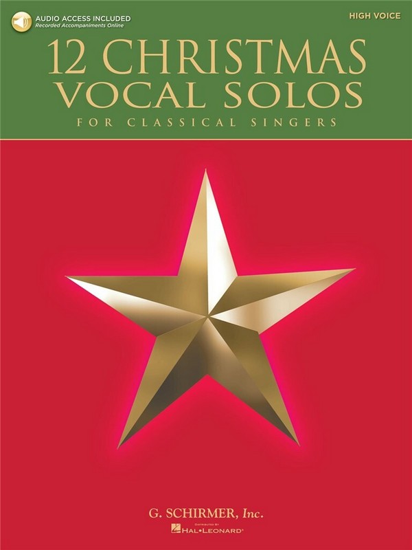 12 Christmas Vocal Solos (+CD)  for high voice and piano  