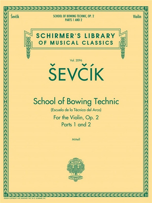 School Of Bowing Technic op.2 Part 1 and 2  for violin  