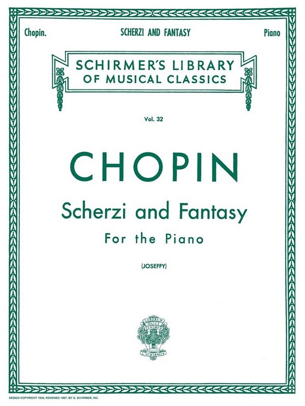 Frédéric Chopin, Scherzi/Fantasy In F Minor&nbsp;&nbsp;Klavier&nbsp;&nbsp;Buch
