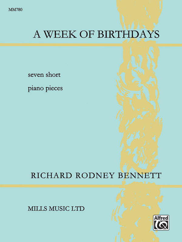 A Week of Birthdays  for piano  