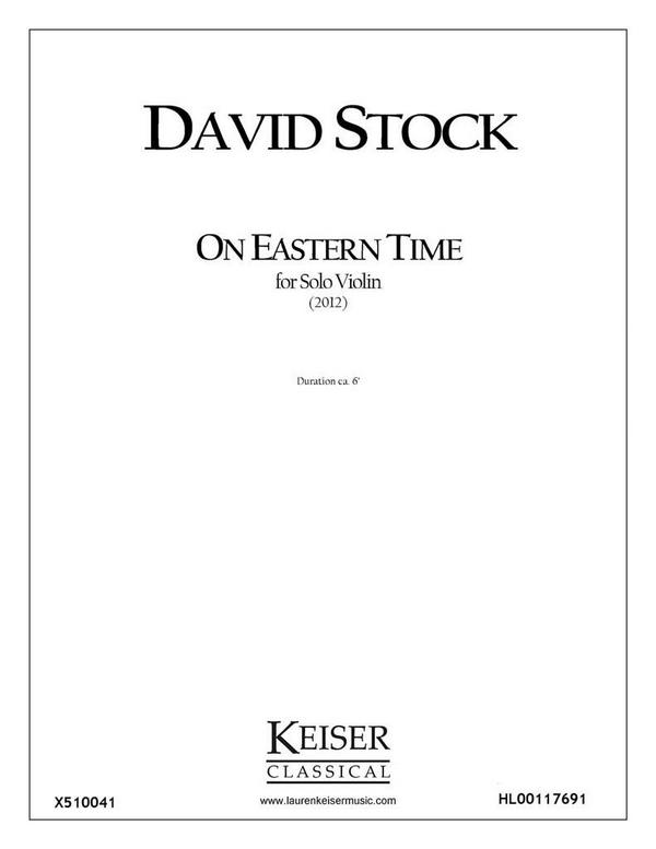 David Stock, On Eastern Time&nbsp;&nbsp;Violin&nbsp;&nbsp;Buch