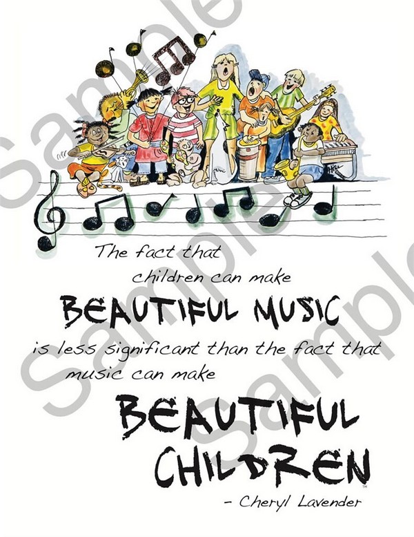 Cheryl Lavender, Beautiful Music, Beautiful Children Poster&nbsp;&nbsp;Chor&nbsp;&nbsp;Stimmen-Set