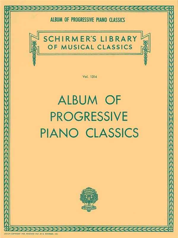 Album of Progressive Piano Classics  Klavier  Buch