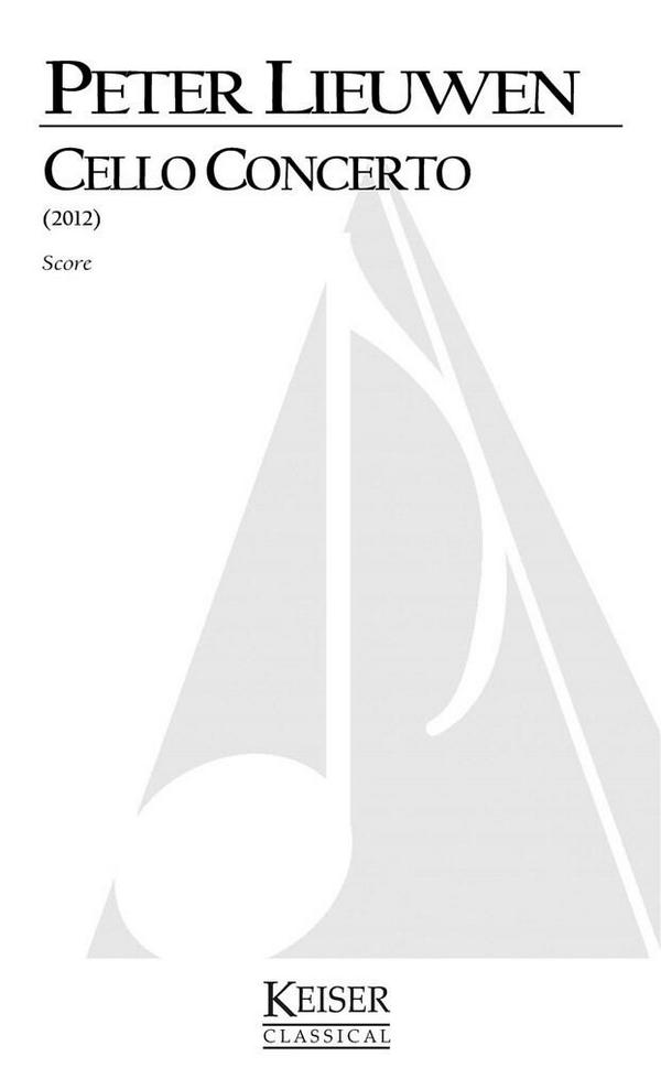Peter Lieuwen, Cello Concerto&nbsp;&nbsp;Orchestra&nbsp;&nbsp;Partitur