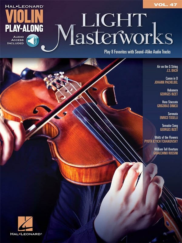 Light Masterworks (+download)  for violin  violin playalong vol.47