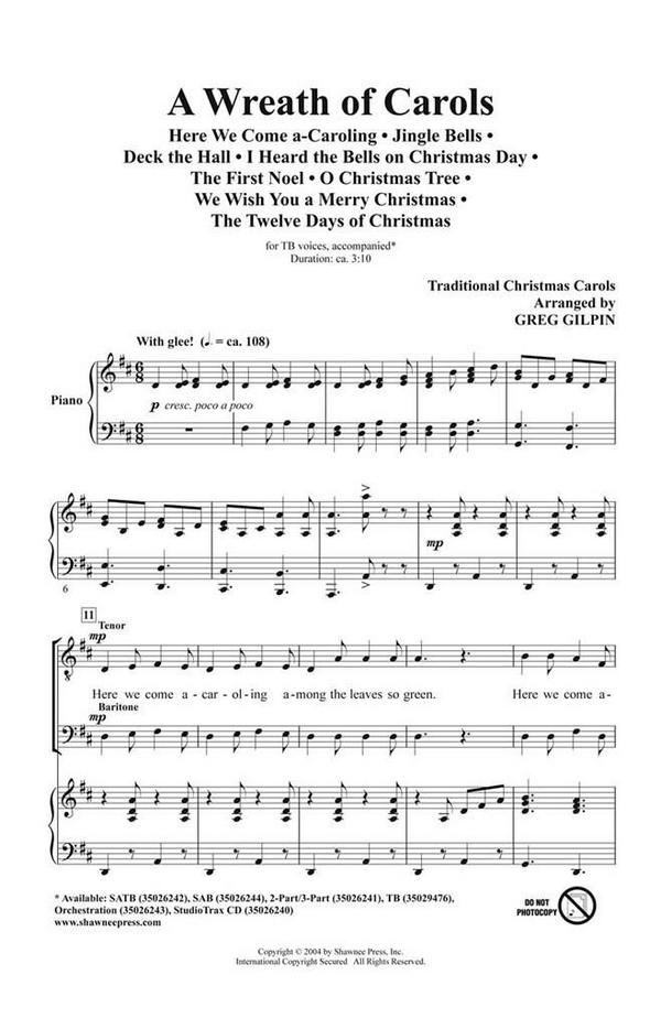 A Wreath of Carols&nbsp;&nbsp;TB&nbsp;&nbsp;Chorpartitur