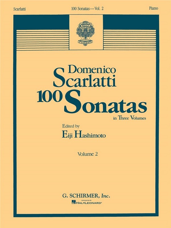 Domenico Scarlatti, 100 Sonatas - Volume 2&nbsp;&nbsp;Klavier&nbsp;&nbsp;Buch