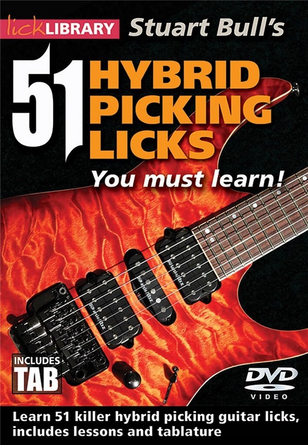 51 Hybrid Picking Licks You Must Learn  Gitarre  DVD