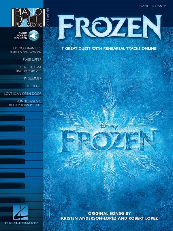 Frozen (Die Eiskönigin - Völlig unverfroren) (+CD):  piano duet playalong vol.44  score