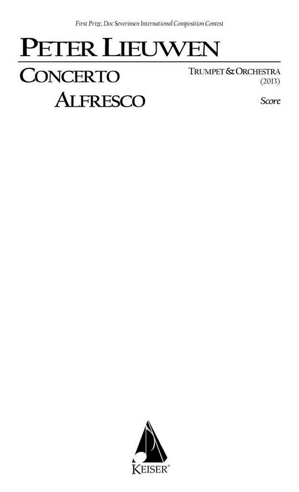 Peter Lieuwen, Concerto Alfresco&nbsp;&nbsp;Orchestra&nbsp;&nbsp;Partitur