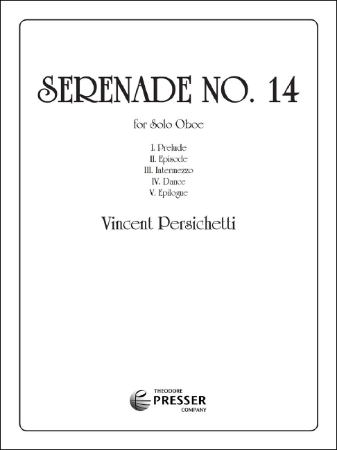 Vincent Persichetti Senerade No.14&nbsp;&nbsp;Oboe&nbsp;&nbsp;Solostimme