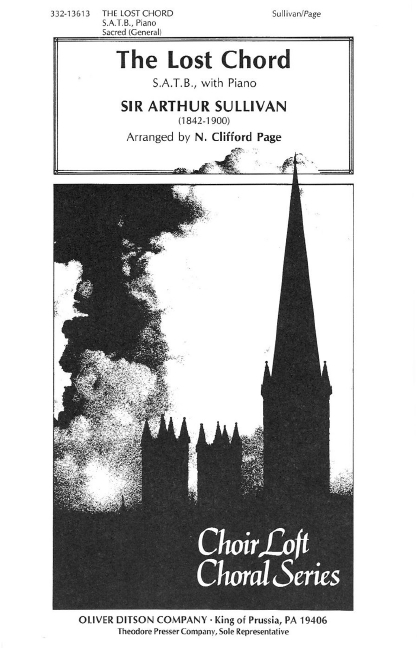 Arthur Sullivan The Lost Chord&nbsp;&nbsp;Chor und Klavier&nbsp;&nbsp;Chorpartitur