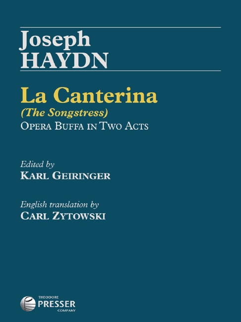 Franz Joseph Haydn La Canterina (The Songstress)&nbsp;&nbsp;&nbsp;&nbsp;Vokalpartitur