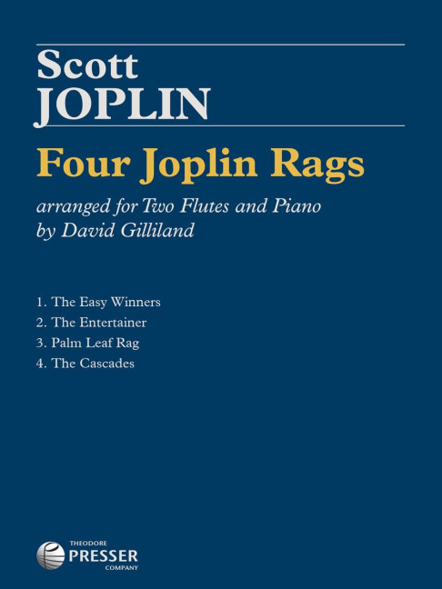 Scott Joplin Four Joplin Rags&nbsp;&nbsp;2 Flöten und Klavier&nbsp;&nbsp;Klavierauszug mit Solostimme