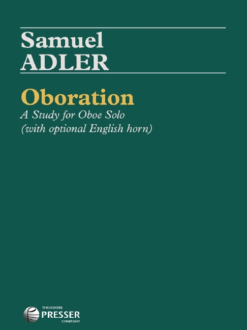 Samuel Adler Oboration&nbsp;&nbsp;Oboe&nbsp;&nbsp;Spielpartitur
