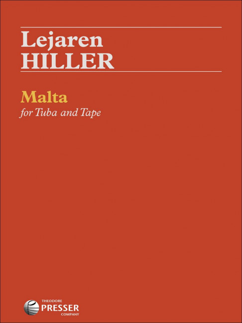 Lejaren Hiller Malta&nbsp;&nbsp;Tuba und Tonband&nbsp;&nbsp;Studienpartitur + CD