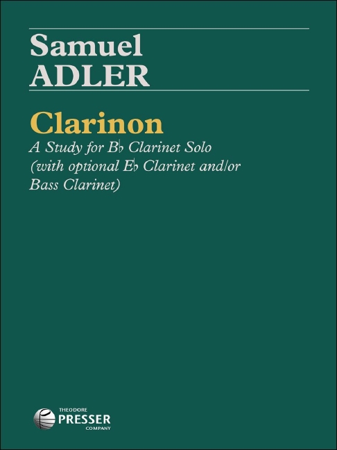 Samuel Adler Clarinon&nbsp;&nbsp;Klarinette&nbsp;&nbsp;Solostimme
