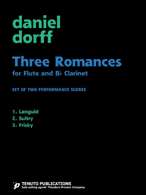 Daniel Dorff Three Romances&nbsp;&nbsp;Flöte und Klarinette&nbsp;&nbsp;Aufführungsmaterial