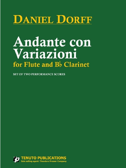 Daniel Dorff Andante Con Variazioni&nbsp;&nbsp;Flöte und Klarinette&nbsp;&nbsp;Aufführungsmaterial
