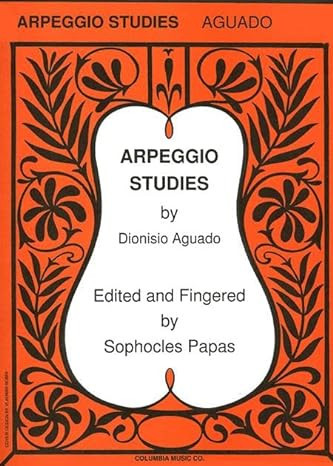 Dionisio Aguado Arpeggio Studies&nbsp;&nbsp;Gitarre&nbsp;&nbsp;Spielpartitur