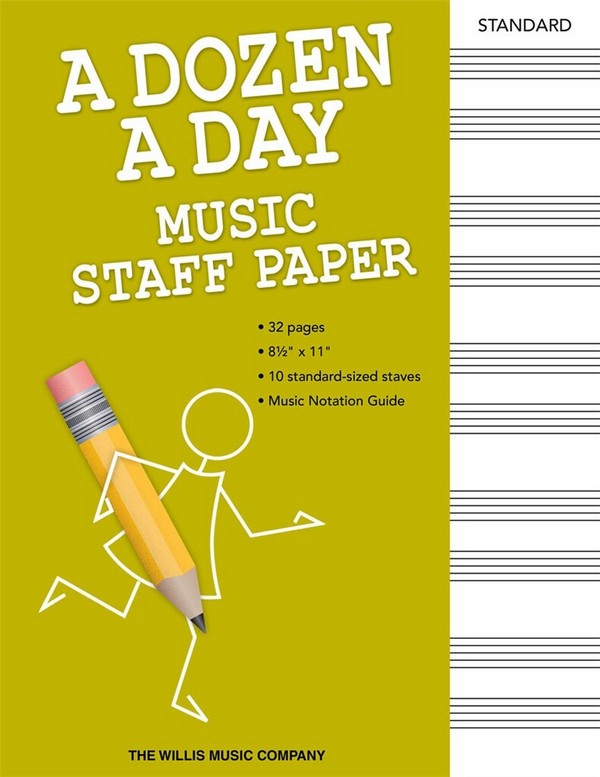A Dozen A Day - Music Staff Paper    Buch