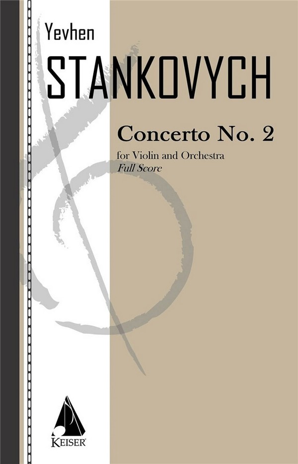Concerto No.2  for violin and orchestra  score