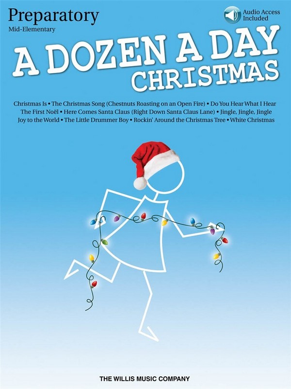 A Dozen a Day Christmas Songbook - Preparatory  Klavier  Buch + Online-Audio