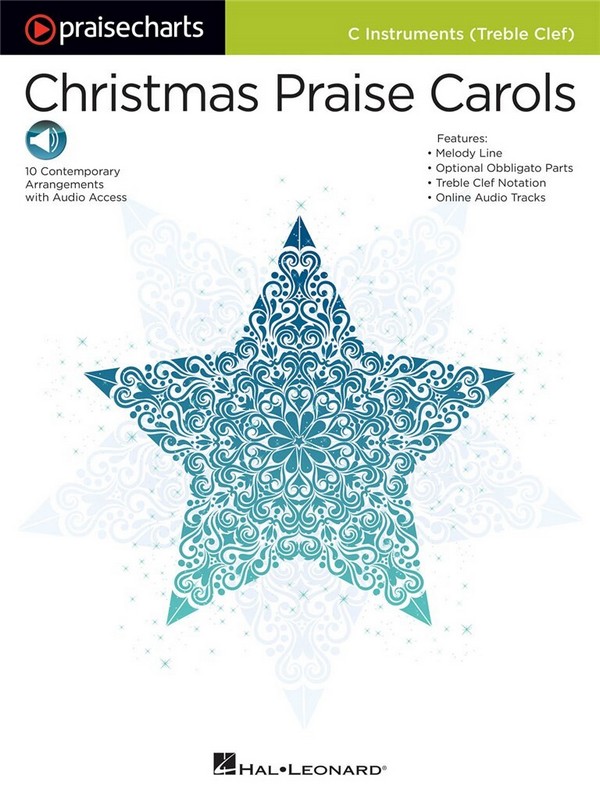 Christmas Praise Carols-C-Treble Instruments&nbsp;&nbsp;C Instruments TC&nbsp;&nbsp;Buch + Online-Audio