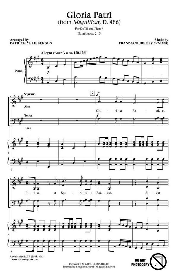 Gloria Patri&nbsp;&nbsp;SATB&nbsp;&nbsp;Chorpartitur