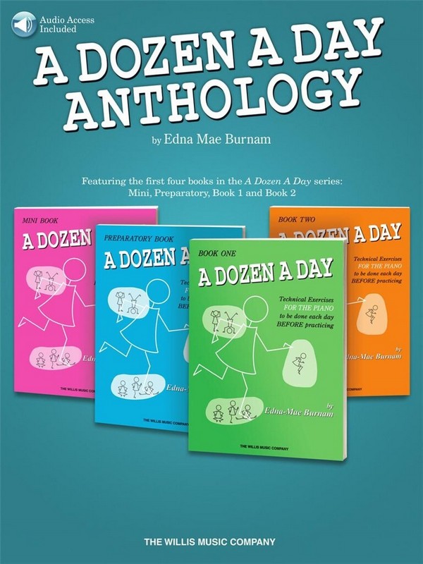 A Dozen A Day Anthology (+Online Audio)  for piano  