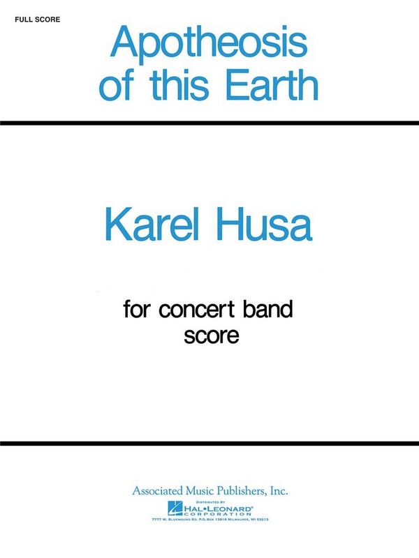 Karel Husa, Apotheosis of This Earth  Concert Band  Partitur