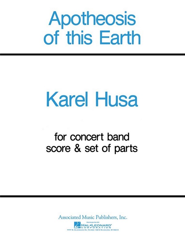 Karel Husa, Apotheosis of This Earth  Concert Band  Partitur + Stimmen