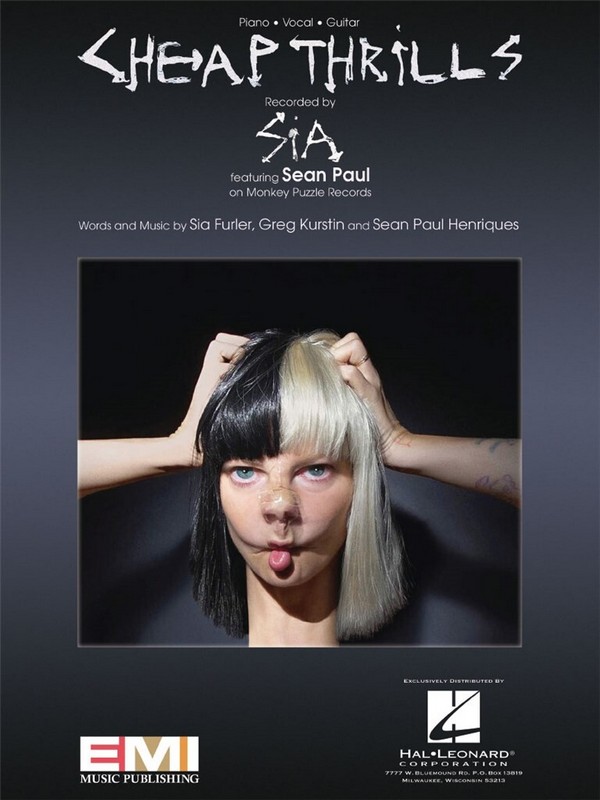 Cheap Thrills&nbsp;&nbsp;Piano, Vocal and Guitar&nbsp;&nbsp;Blatt