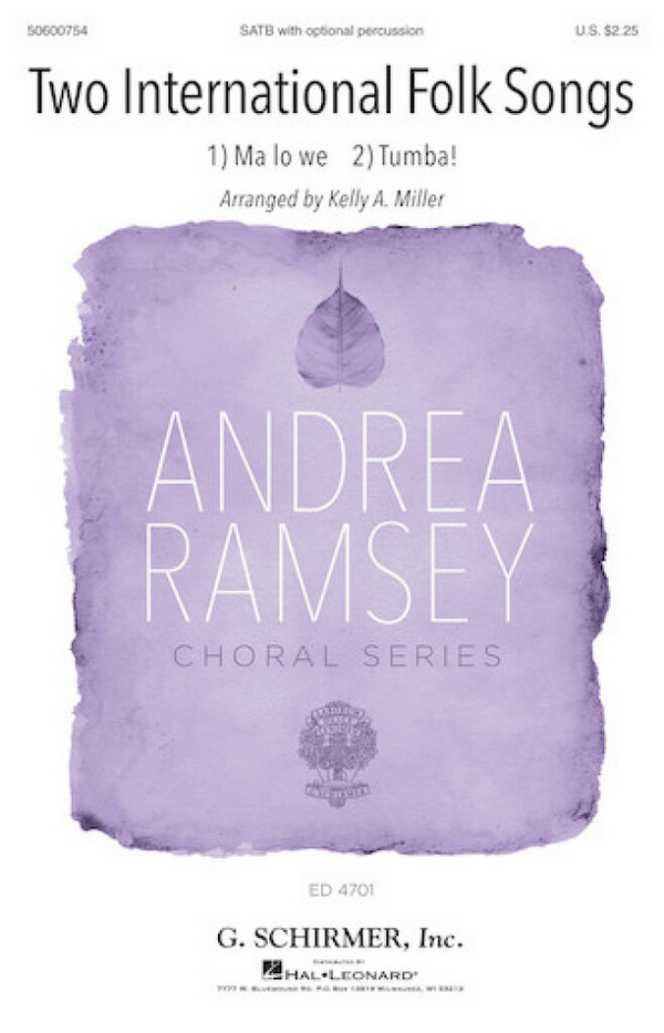 Kelly Miller, Two International Folk Songs&nbsp;&nbsp;SATB&nbsp;&nbsp;Chorpartitur