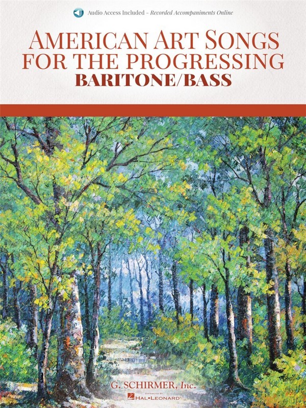 HL50600849 American Art Songs of the progressing Singer (+Audio Online&nbsp;&nbsp;for baritone/bass and piano&nbsp;&nbsp;